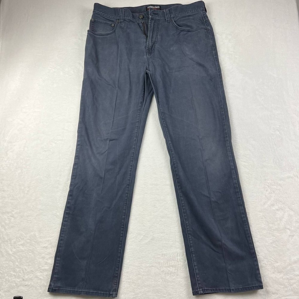 Kirkland Signature‎ 36x32 Regular Fit Mid Rise Jeans Pants Denim Blue Men
